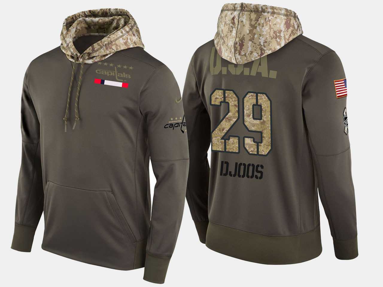 Nike Capitals 29 Christian Djoos Olive Salute To Service Pullover Hoodie,We sell and wholesale Nike Capitals 29 Christian Djoos Olive Salute To Service Pullover Hoodie on line form chian!